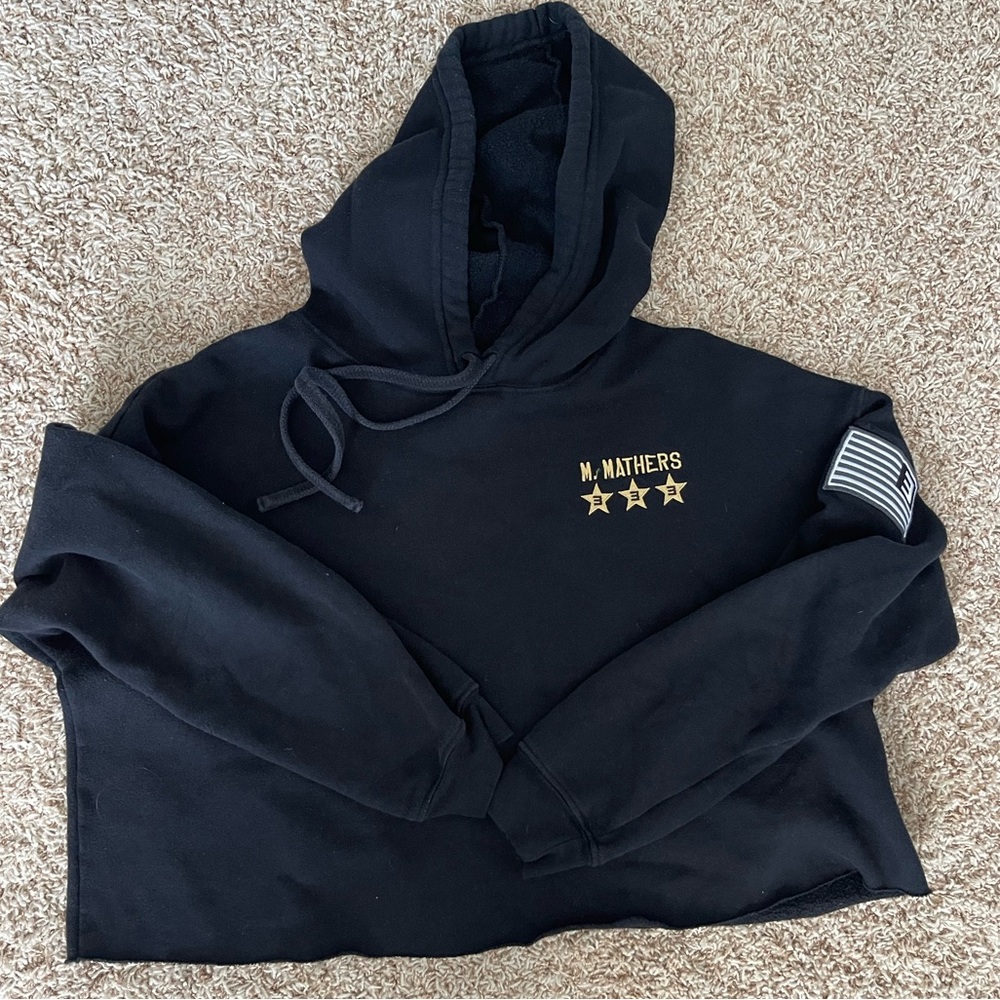 Eminem M. Mathers Marshall Concert Souviner Cropped Black Hoodie Women's Rare